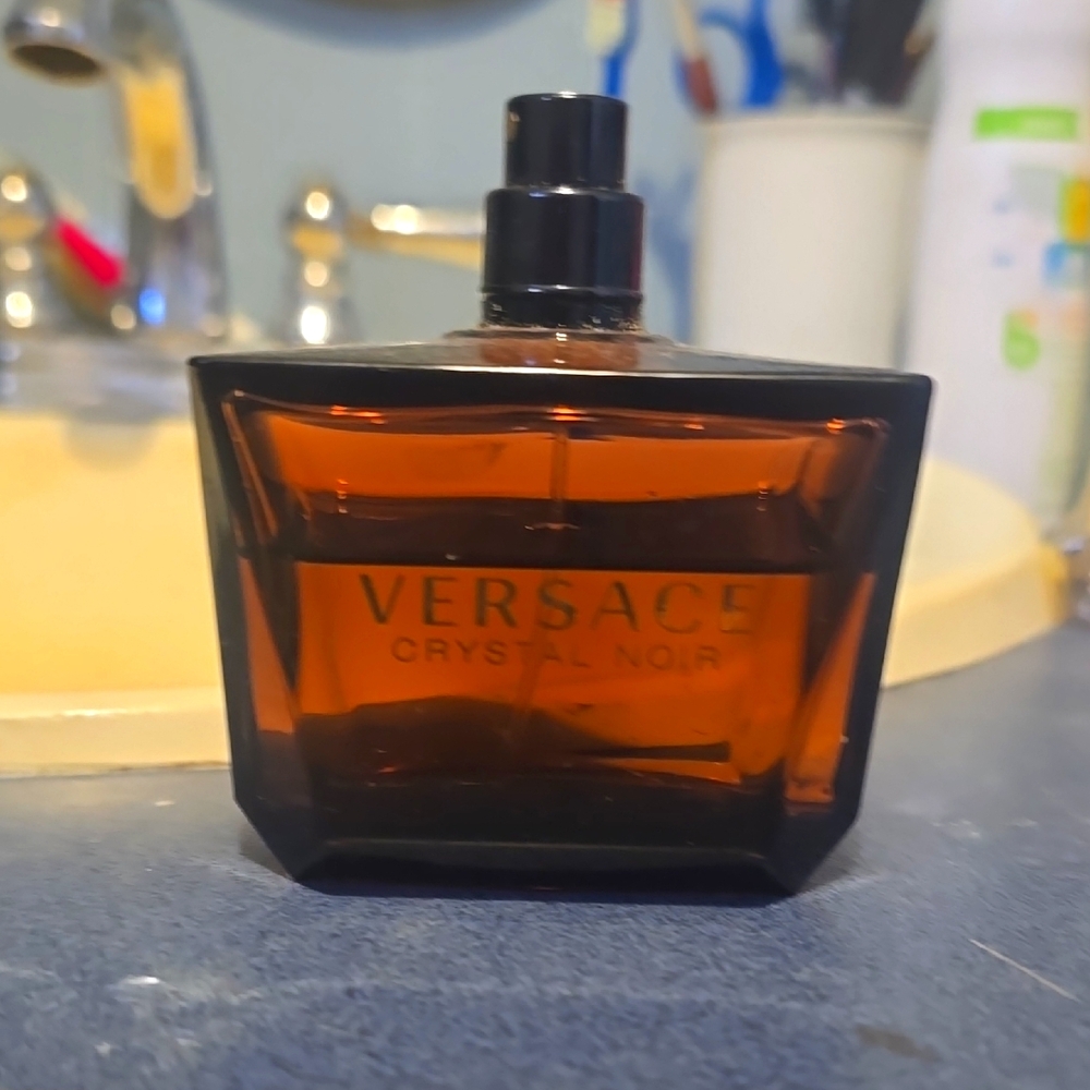 Versace Crystal Noir Amber and Black Bottle